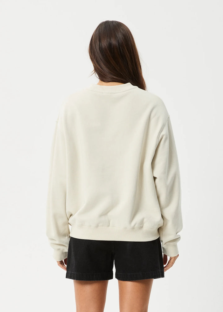 AFENDS Womens Tranquil Crew Neck Jumper - Moonbeam, WOMENS KNITS & SWEATERS, AFENDS, Elwood 101
