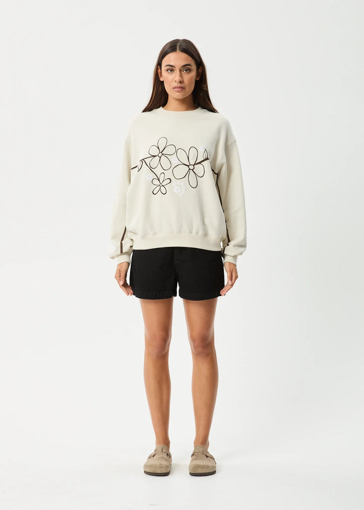 AFENDS Womens Tranquil Crew Neck Jumper - Moonbeam, WOMENS KNITS & SWEATERS, AFENDS, Elwood 101
