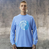AFENDS Mens Water is Life Long Sleeve Graphic T- Shirt - Arctic Blue, MENS TEE SHIRTS, AFENDS, Elwood 101