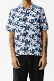 AFENDS Mens Waterfall - Cuban Short Sleeve Shirt - Stone Black, MENS SHIRTS, AFENDS, Elwood 101