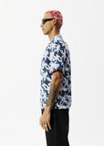AFENDS Mens Waterfall - Cuban Short Sleeve Shirt - Stone Black, MENS SHIRTS, AFENDS, Elwood 101