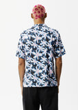 AFENDS Mens Waterfall - Cuban Short Sleeve Shirt - Stone Black, MENS SHIRTS, AFENDS, Elwood 101