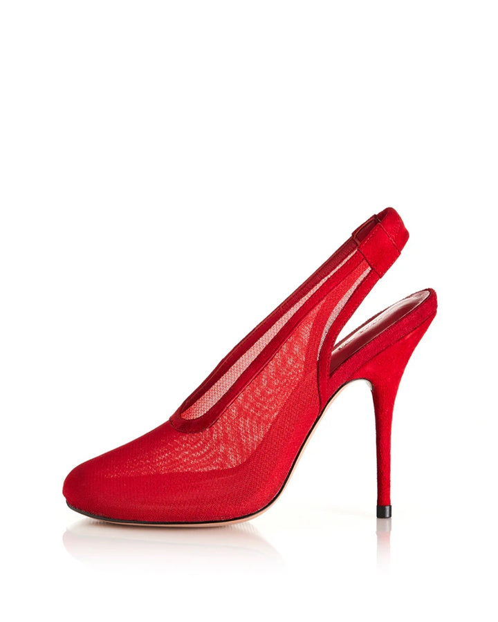ALIAS MAE Womens Abela Heels in Scarlet Mesh