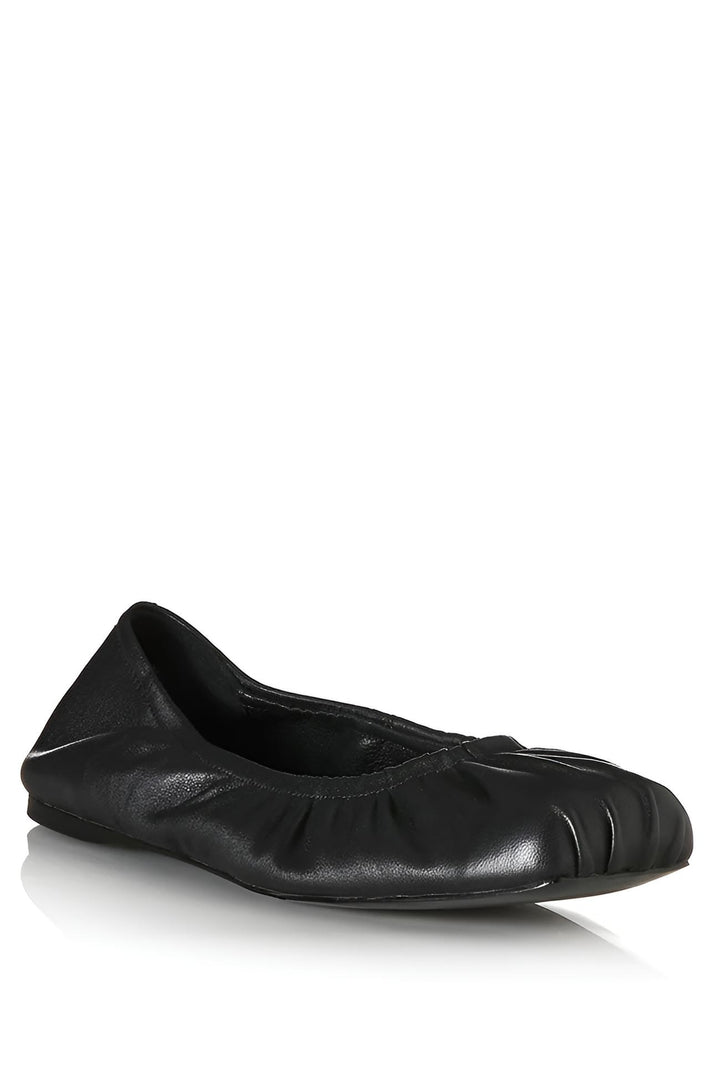 ALIAS MAE Womens Bridey Ballet Flats in Black Leather