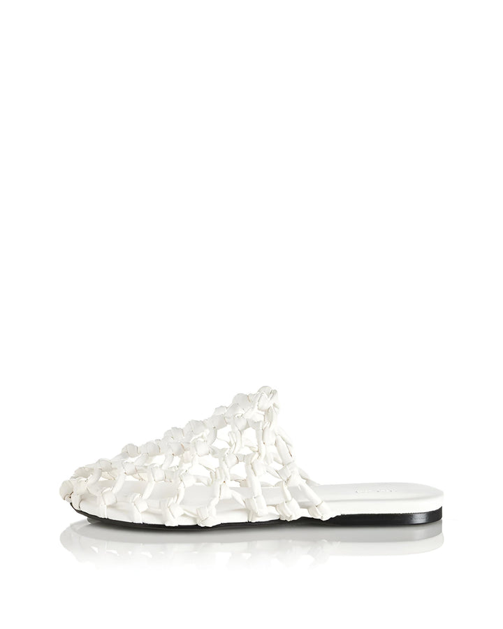 ALIAS MAE Womens Hezu Woven Slides in Ivory