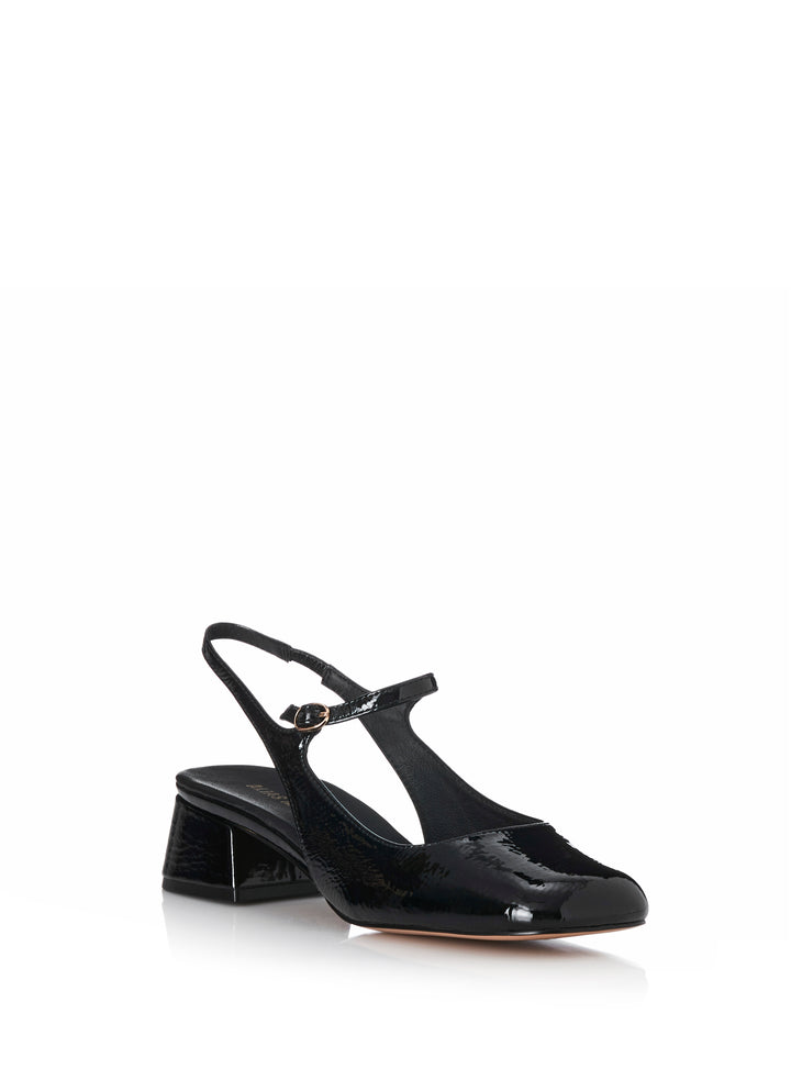 ALIAS MAE Womens Lucie - Black Crinkle Patent Leather Shoes, WOMENS SHOES, ALIAS MAE, Elwood 101