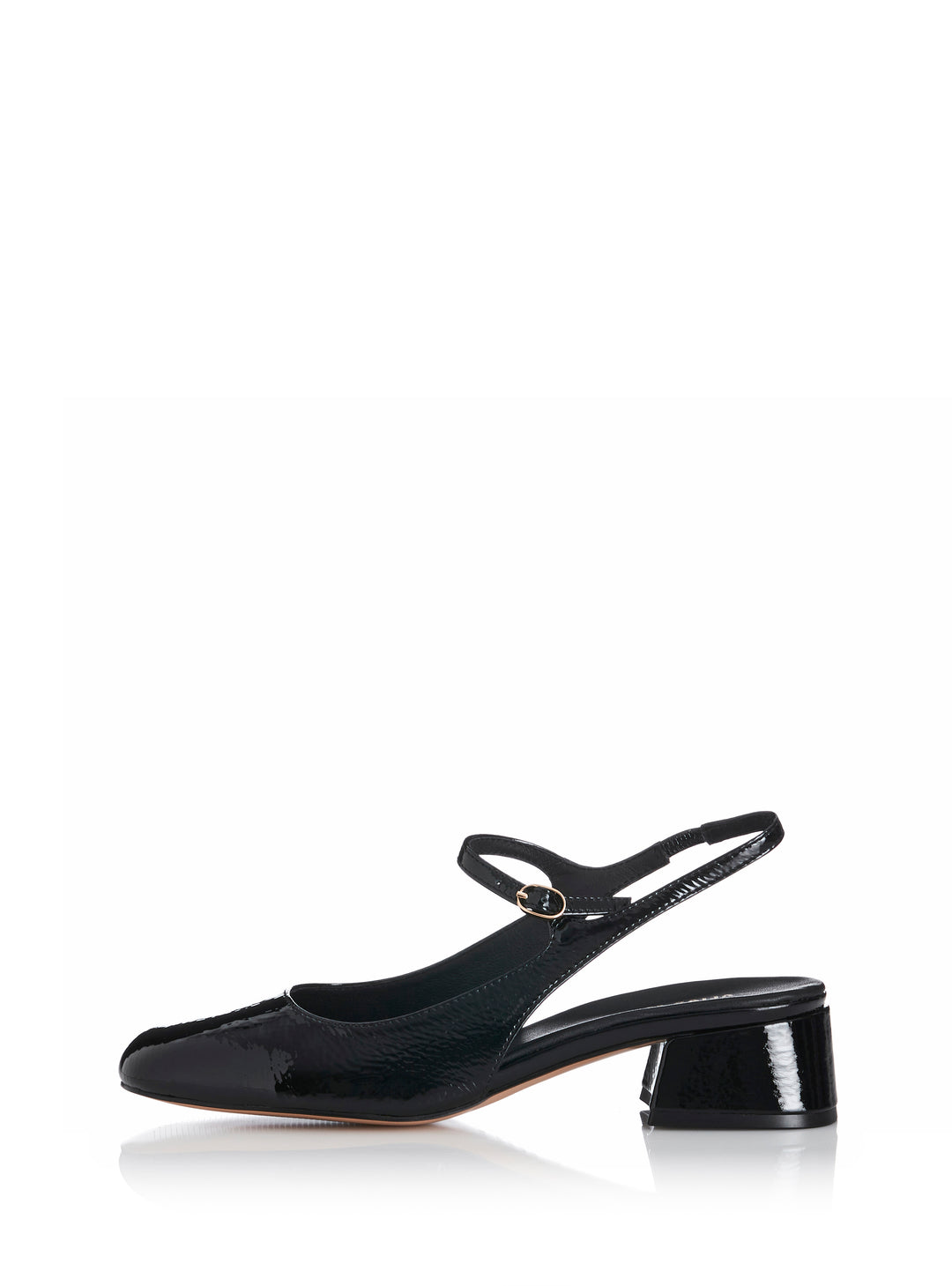 ALIAS MAE Womens Lucie - Black Crinkle Patent Leather Shoes, WOMENS SHOES, ALIAS MAE, Elwood 101