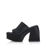 ALIAS MAE Womens Lydia Platform Mules - Black Satin, WOMENS SHOES, ALIAS MAE, Elwood 101