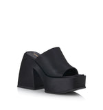 ALIAS MAE Womens Lydia Platform Mules - Black Satin, WOMENS SHOES, ALIAS MAE, Elwood 101