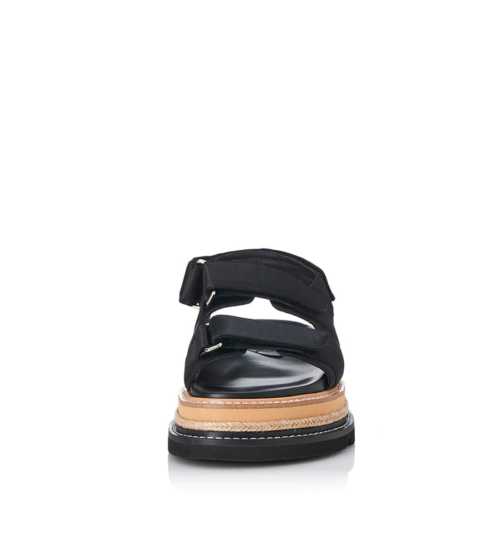ALIAS MAE Womens Veda Sandals - Black Satin, WOMENS SHOES, ALIAS MAE, Elwood 101