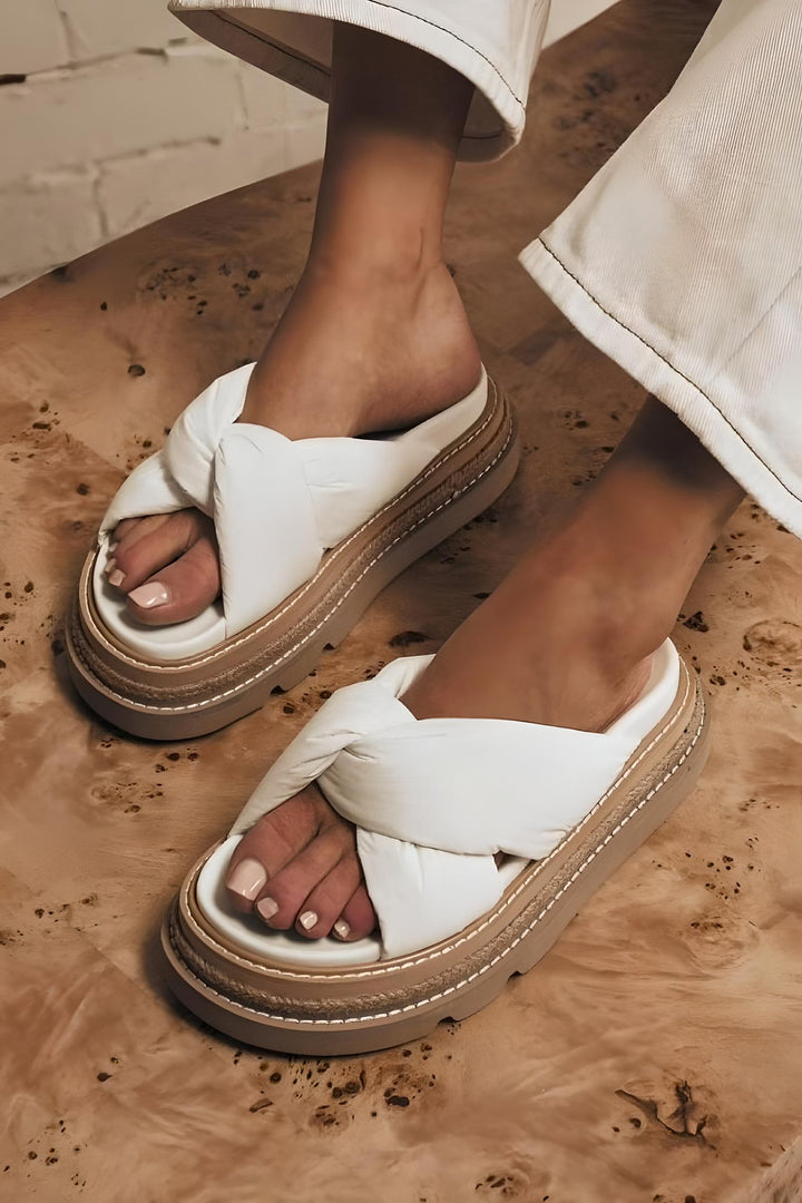 ALIAS MAE Womens Vera Slides - Bone, WOMENS SHOES, ALIAS MAE, Elwood 101