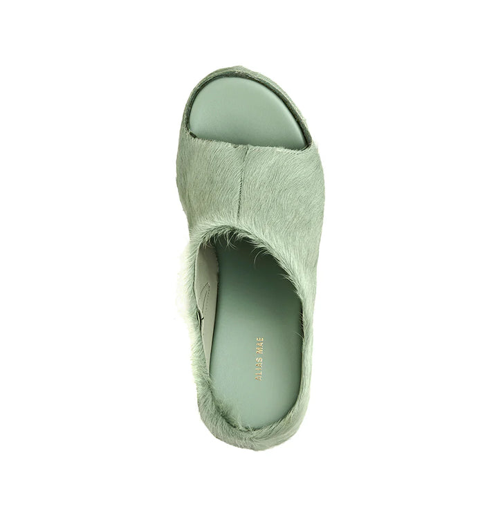 ALIAS MAE Womens Glaise Mules in Wasabi Pony