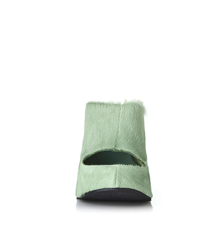 ALIAS MAE Womens Glaise Mules in Wasabi Pony