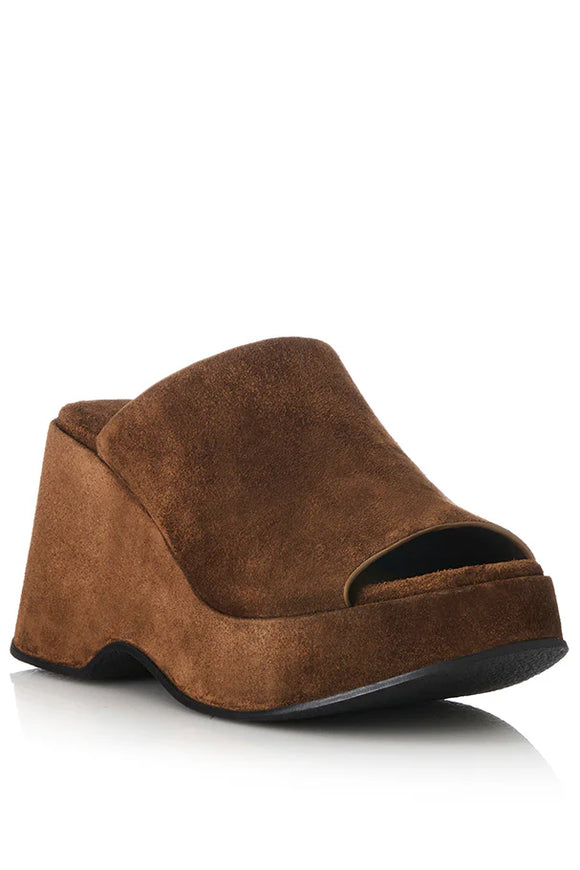 ALIAS MAE Womens Gloria Mules - Mocha Suede