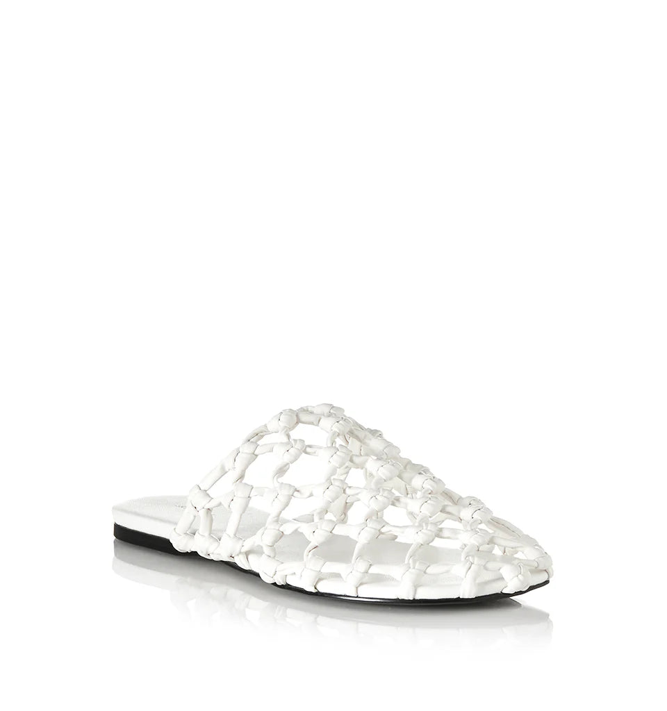 ALIAS MAE Womens Hezu Woven Slides in Ivory