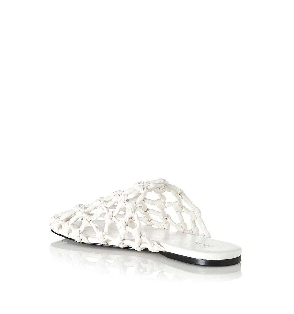 ALIAS MAE Womens Hezu Woven Slides in Ivory