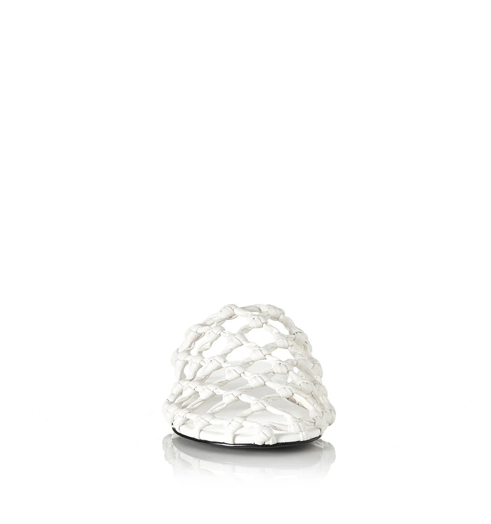 ALIAS MAE Womens Hezu Woven Slides in Ivory