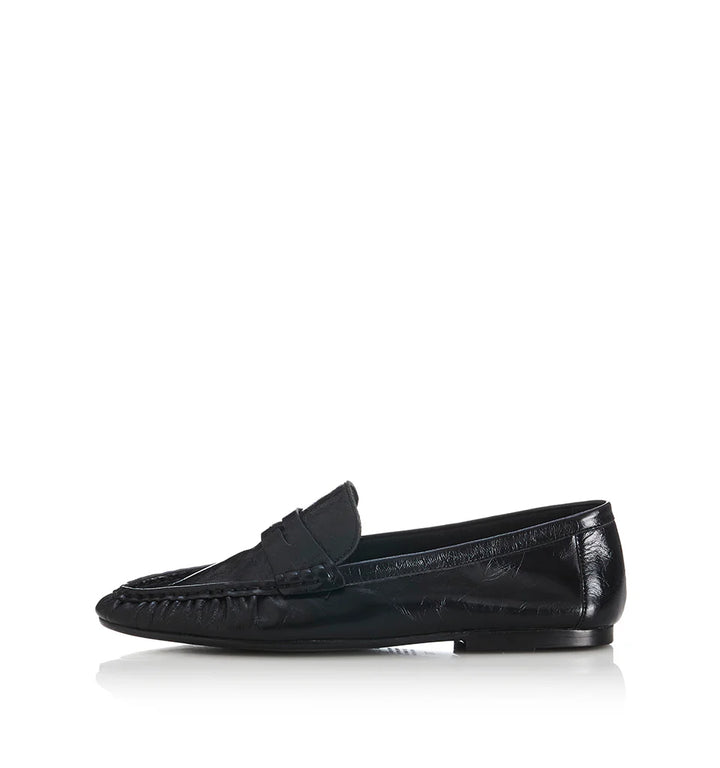 ALIAS MAE Womens Ivana Leather Loafer Shoes - Black Oily Leather, WOMENS SHOES, ALIAS MAE, Elwood 101