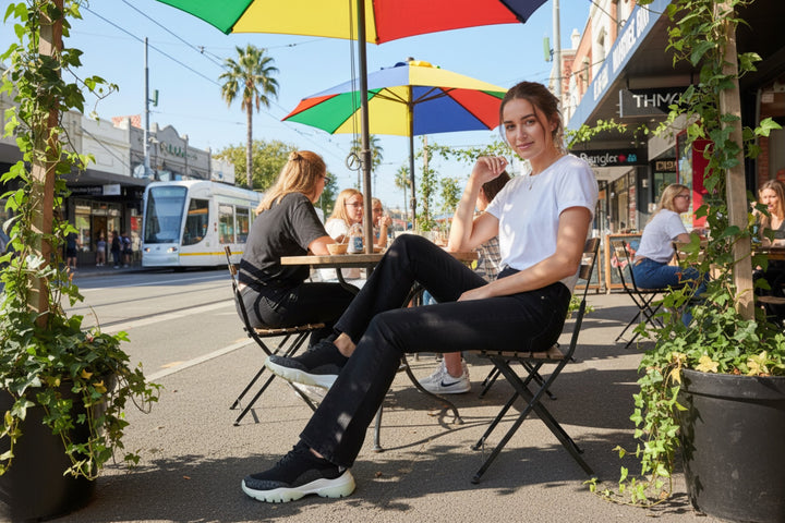 ALIAS MAE Womens Jade Sneaker in Black