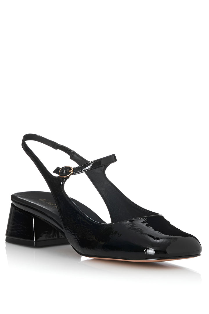 ALIAS MAE Womens Lucie - Black Crinkle Patent Leather Shoes, WOMENS SHOES, ALIAS MAE, Elwood 101