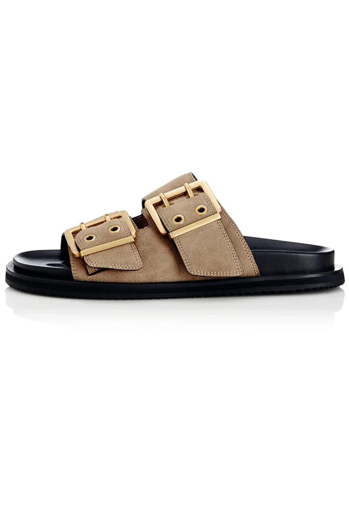 ALIAS MAE Womens Patterson Leather Sandals - Natural Suede, WOMENS SHOES, ALIAS MAE, Elwood 101