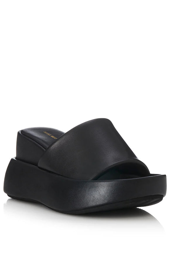 ALIAS MAE Womens Acey Leather Mules - Black