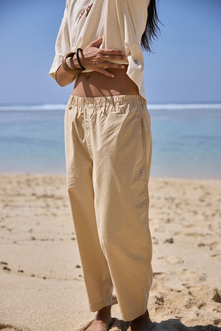 ARAMINTA JAMES Womens AJ Barrel Pant in Sand, WOMENS PANTS, ARAMINTA JAMES, Elwood 101