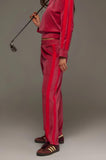 ARAMINTA JAMES Womens Mara Velour Pant Pomegranate, WOMENS TRACK PANTS, ARAMINTA JAMES, Elwood 101