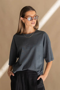 ARAMINTA JAMES Womens Original Classic Tee - Washed Black, WOMENS TEES & TANKS, ARAMINTA JAMES, Elwood 101