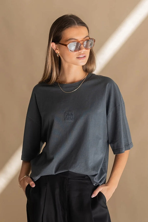 ARAMINTA JAMES Womens Original Classic Tee - Washed Black, WOMENS TEES & TANKS, ARAMINTA JAMES, Elwood 101