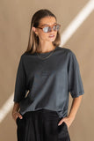ARAMINTA JAMES Womens Original Classic Tee - Washed Black, WOMENS TEES & TANKS, ARAMINTA JAMES, Elwood 101