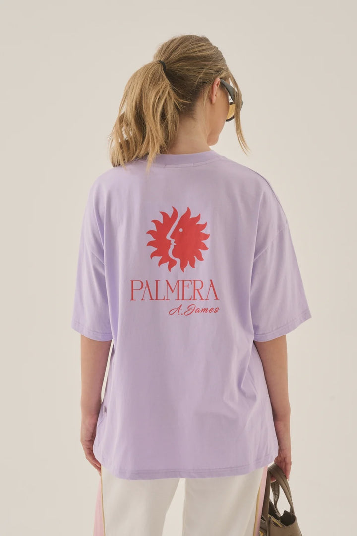 ARAMINTA JAMES Womens Palmera Sun Tee in Lavender