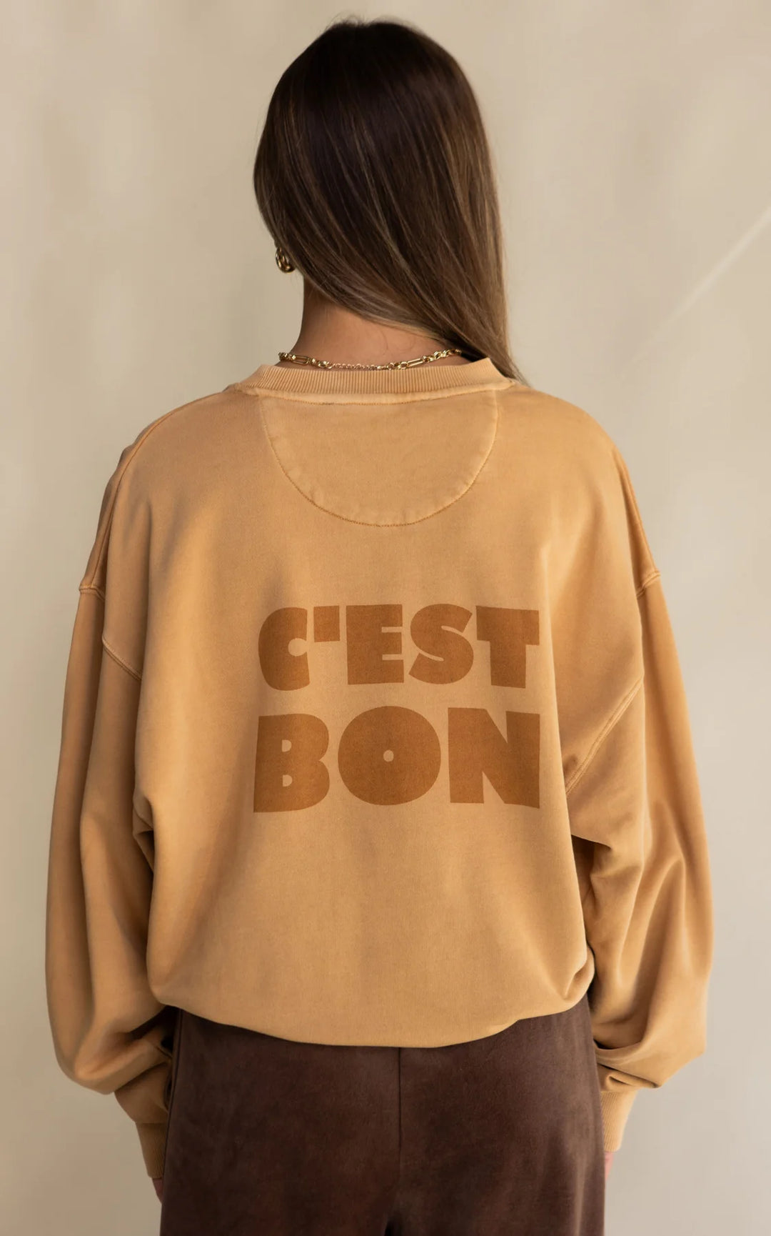 ARAMINTA JAMES Womens C'est Bon Sweatshirt - Ecru, General, ARAMINTA JAMES, Elwood 101