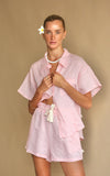 ARAMINTA JAMES Womens Cove Linen Shirt Set - Dusty Rose, WOMENS TOPS & SHIRTS, ARAMINTA JAMES, Elwood 101