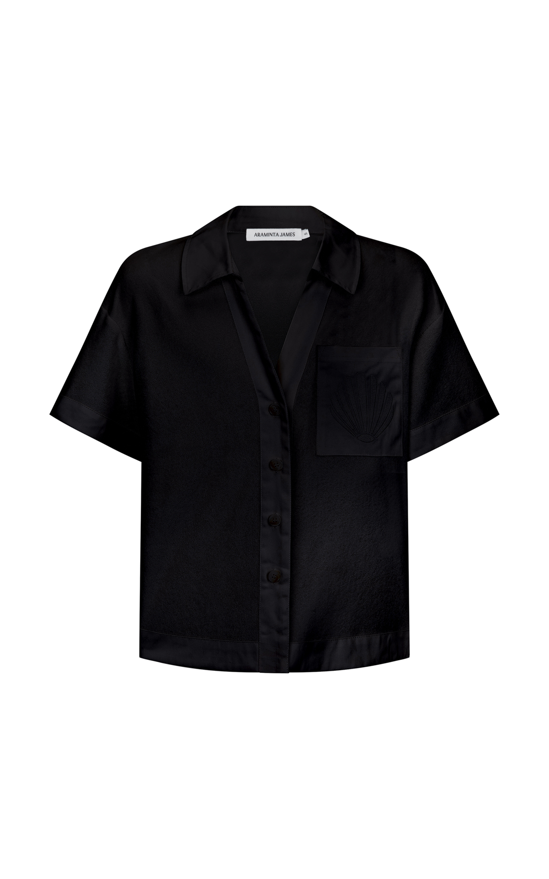 ARAMINTA JAMES Womens Terry Riviera Shirt Set - Noir, WOMENS TOPS & SHIRTS, ARAMINTA JAMES, Elwood 101