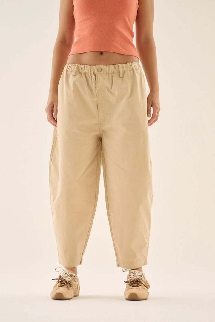 ARAMINTA JAMES Womens AJ Barrel Pant in Sand, WOMENS PANTS, ARAMINTA JAMES, Elwood 101