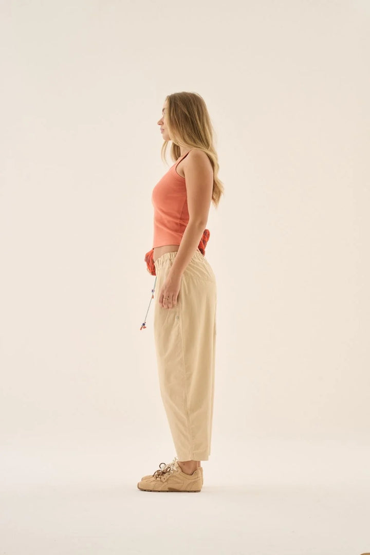 ARAMINTA JAMES Womens AJ Barrel Pant in Sand, WOMENS PANTS, ARAMINTA JAMES, Elwood 101