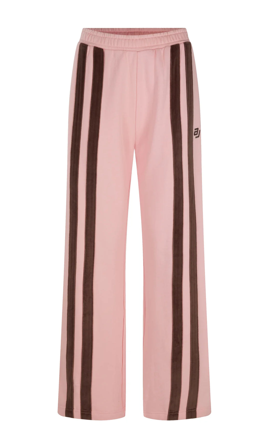 ARAMINTA JAMES Womens AJ Logo Stripe Trackpant in Rose Quartz, WOMENS TRACK PANTS, ARAMINTA JAMES, Elwood 101