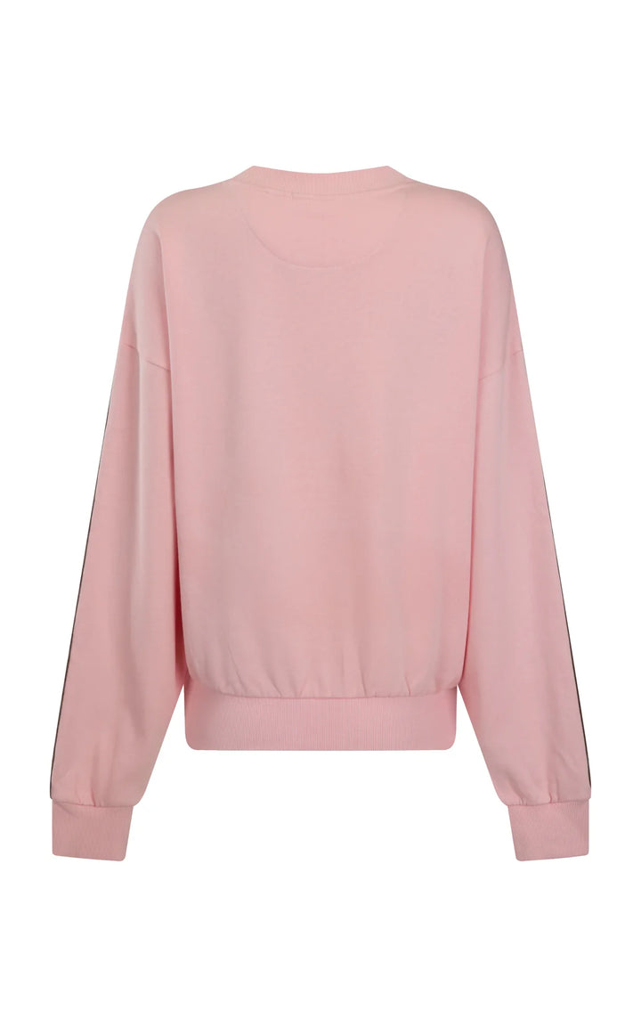 ARAMINTA JAMES Womens AJ Logo Sweatshirt in Rose Quartz, WOMENS KNITS & SWEATERS, ARAMINTA JAMES, Elwood 101