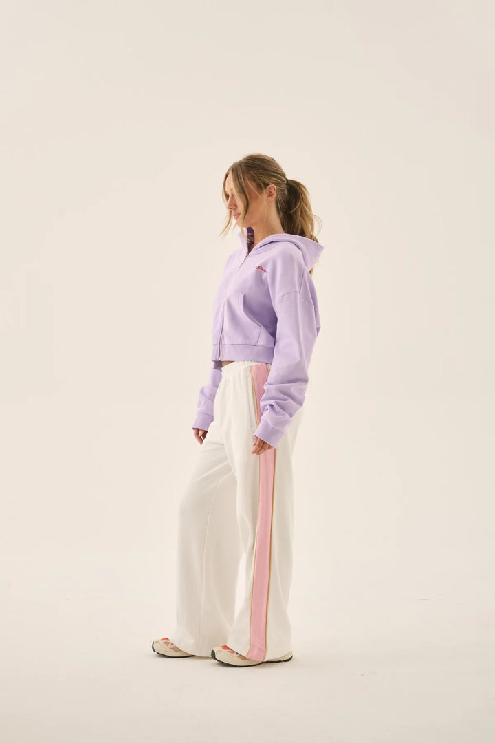 ARAMINTA JAMES Womens A James Zip Thru Hoodie in Lavender