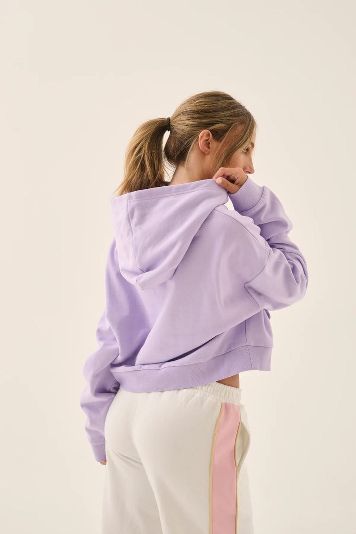 ARAMINTA JAMES Womens A James Zip Thru Hoodie in Lavender