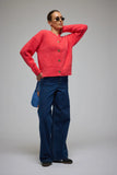 ARAMINTA JAMES Womens Aime Cardigan Coral