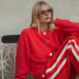 ARAMINTA JAMES Womens Aime Cardigan Coral