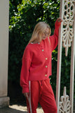 ARAMINTA JAMES Womens Aime Cardigan Coral