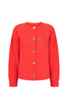 ARAMINTA JAMES Womens Aime Cardigan Coral