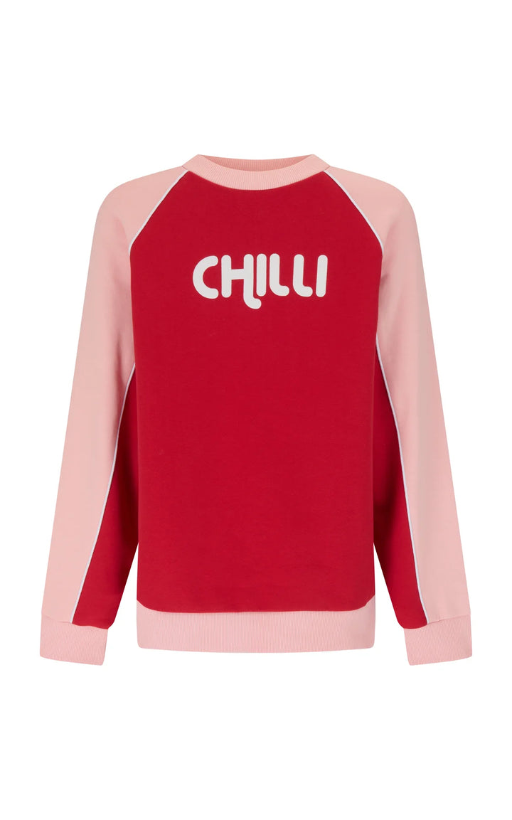 ARAMINTA JAMES Womens Chilli Sweatshirt in Poppy Red