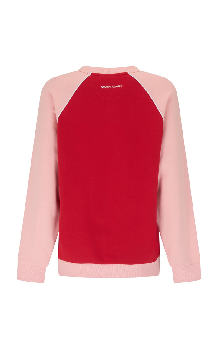 ARAMINTA JAMES Womens Chilli Sweatshirt in Poppy Red
