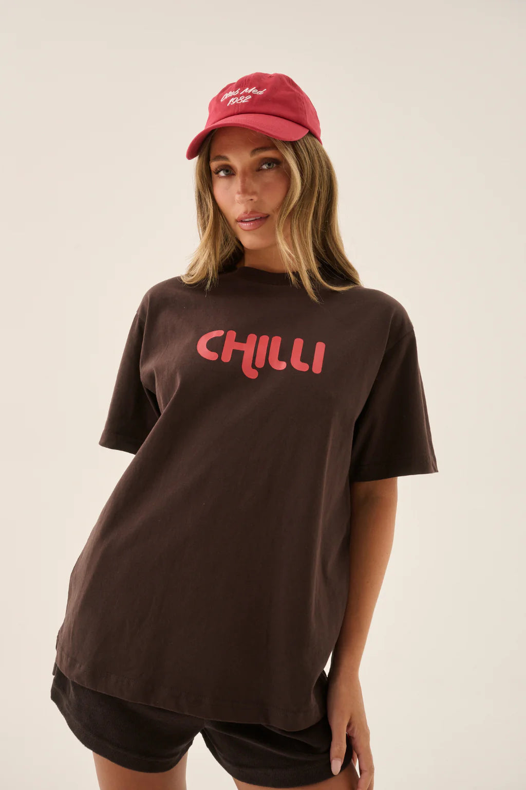 ARAMINTA JAMES Womens Chilli Tee in Mocha, WOMENS TEES & TANKS, ARAMINTA JAMES, Elwood 101