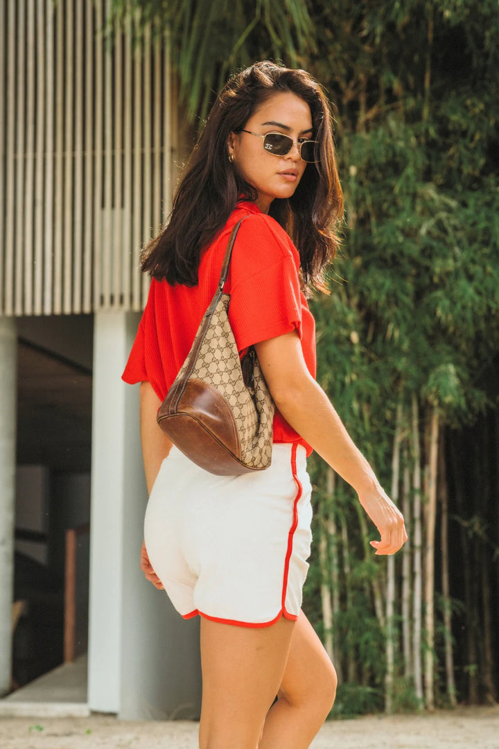 ARAMINTA JAMES Womens Chilli Terry Short in Warm White