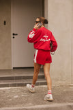 ARAMINTA JAMES Womens Ciao Bonjour Sweatshirt - Cherry, WOMENS KNITS & SWEATERS, ARAMINTA JAMES, Elwood 101